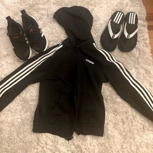 Adidas bundle deal size 7 shoe small hoodie
